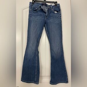 Levi’s Women's Retro Blue Super low 518 Jeans 5 short